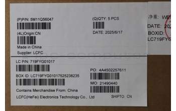 Lenovo 5M11Q56047 C-Cover with keyboard, Estonian, Deep Black, FingerPrint Reader, WWAN, UK