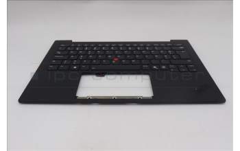 Lenovo 5M11Q56047 C-Cover with keyboard, Estonian, Deep Black, FingerPrint Reader, WWAN, UK