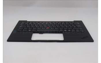 Lenovo 5M11Q56066 C-Cover with keyboard, Spanish, Deep Black, FingerPrint Reader, WWAN, UK
