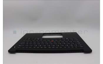 Lenovo 5M11Q60573 C-Cover with keyboard, Belgian, Black, Backlight, UK