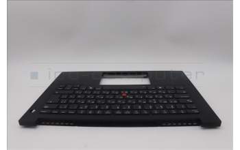 Lenovo 5M11Q60581 C-Cover with keyboard, Bulgarian, Black, Backlight, UK