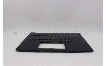 Lenovo 5M11Q60593 C-Cover with keyboard, Danish, Black, Backlight, UK