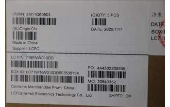 Lenovo 5M11Q60603 C-Cover with keyboard, US English Euro, Black, Backlight, US