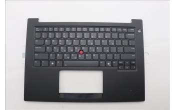 Lenovo 5M11Q60621 C-Cover with keyboard, Greek, Black, Backlight, US