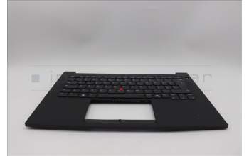 Lenovo 5M11Q60637 C-Cover with keyboard, Italian, Black, Backlight, UK