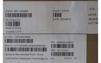 Lenovo 5M11Q60669 C-Cover with keyboard, Slovenian, Black, Backlight, UK