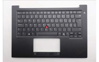 Lenovo 5M11Q60679 C-Cover with keyboard, Switzerland, Black, Backlight, UK