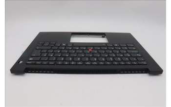 Lenovo 5M11Q60693 C-Cover with keyboard, Turkish, Black, Backlight, UK