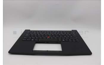 Lenovo 5M11Q60752 C-Cover with keyboard, Czech Slovakian, Black, Backlight, UK