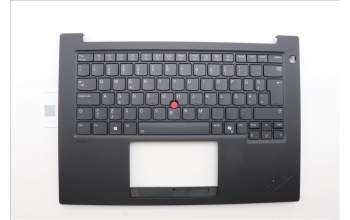 Lenovo 5M11Q60775 C-Cover with keyboard, Estonian, Black, Backlight, UK