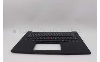 Lenovo 5M11Q60775 C-Cover with keyboard, Estonian, Black, Backlight, UK