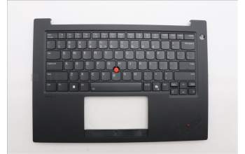 Lenovo 5M11Q60779 C-Cover with keyboard, US English Euro, Black, Backlight, US