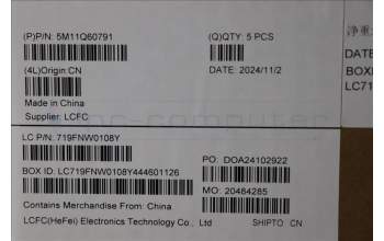 Lenovo 5M11Q60791 MECH_ASM BL KB BK SC FRA SRX