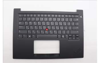 Lenovo 5M11Q60813 C-Cover with keyboard, Hebrew, Black, Backlight, US