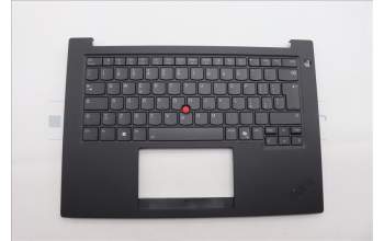 Lenovo 5M11Q60825 C-Cover with keyboard, Italian, Black, Backlight, UK
