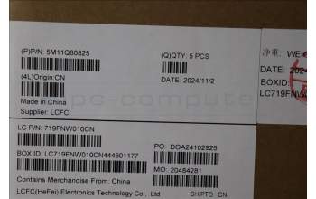 Lenovo 5M11Q60825 C-Cover with keyboard, Italian, Black, Backlight, UK