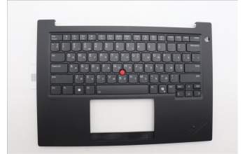 Lenovo 5M11Q60893 C-Cover with keyboard, Ukraine, Black, Backlight, US