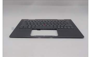 Lenovo 5M11R38857 C-Cover with keyboard, USA English, Luna Grey, FingerPrint Reader, WLAN, US