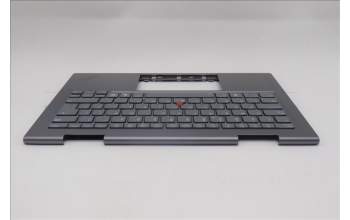Lenovo 5M11R38986 C-Cover with keyboard, UK English, Luna Grey, FingerPrint Reader, WLAN, UK