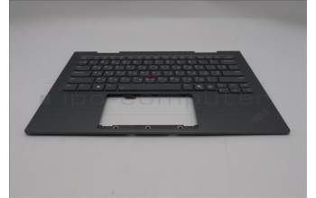 Lenovo 5M11R39475 C-Cover with keyboard, Ukraine, Luna Grey, FingerPrint Reader, WWAN, US