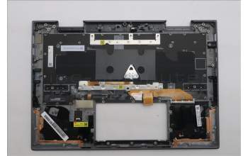 Lenovo 5M11R39510 C-Cover with keyboard, Hungarian, Luna Grey, FingerPrint Reader, WWAN, UK