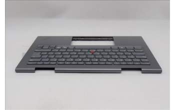 Lenovo 5M11R39512 C-Cover with keyboard, Icelandic, Luna Grey, FingerPrint Reader, WWAN, UK