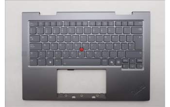 Lenovo 5M11R39535 C-Cover with keyboard, Spanish, Luna Grey, FingerPrint Reader, WWAN, UK
