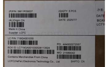 Lenovo 5M11R39537 C-Cover with keyboard, Swedish/Finnish, Luna Grey, FingerPrint Reader, WWAN, UK