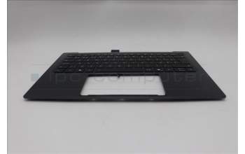Lenovo 5M11R87928 C-Cover with keyboard, Belgian, Black/Grey, FingerPrint Reader, WLAN, UK