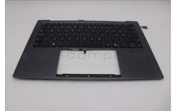 Lenovo 5M11R87932 C-Cover with keyboard, Danish, Black/Grey, FingerPrint Reader, WLAN, UK