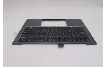 Lenovo 5M11R87939 C-Cover with keyboard, Greek, Black/Grey, FingerPrint Reader, WLAN, US