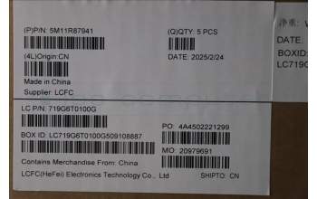 Lenovo 5M11R87941 C-Cover with keyboard, Hungarian, Black/Grey, FingerPrint Reader, WLAN, UK