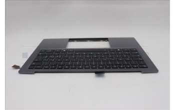 Lenovo 5M11R87943 C-Cover with keyboard, Italian, Black/Grey, FingerPrint Reader, WLAN, UK