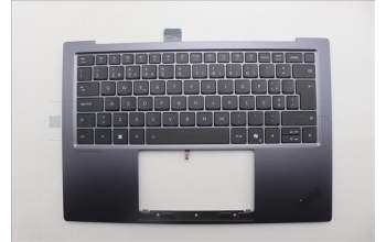 Lenovo 5M11R87950 C-Cover with keyboard, Portuguese, Black/Grey, FingerPrint Reader, WLAN, UK