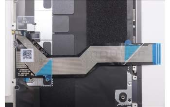 Lenovo 5M11R87955 C-Cover with keyboard, Switzerland, Black/Grey, FingerPrint Reader, WLAN, UK