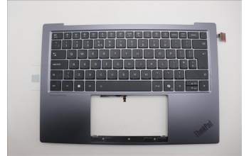 Lenovo 5M11R87960 C-Cover with keyboard, UK English, Black/Grey, FingerPrint Reader, WLAN, UK
