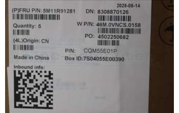 Lenovo 5M11R91281 MECH_ASM Ccvrasm,KB,UK,WFC,NBL,DF