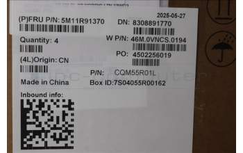 Lenovo 5M11R91370 C-Cover with keyboard, Nordic, Luna Grey, Backlight, World Face Camera, UK