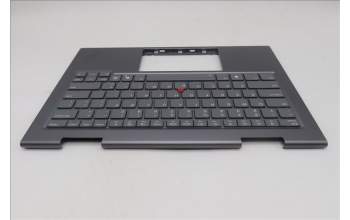 Lenovo 5M11R91417 C-Cover with keyboard, English, Grey, Backlight, FingerPrint Reader