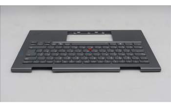 Lenovo 5M11R91419 C-Cover with keyboard, Estonian, Grey, Backlight, FingerPrint Reader, UK
