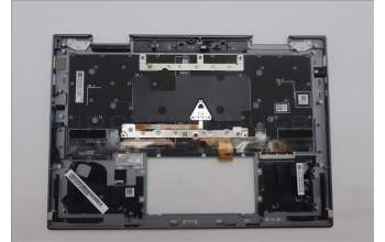 Lenovo 5M11R91471 C-Cover with keyboard, UK English, Grey, Backlight, FingerPrint Reader, UK