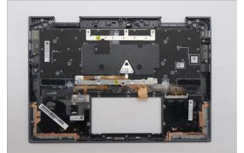 Lenovo 5M11R91477 C-Cover with keyboard, Arabic, Grey, Backlight, FingerPrint Reader, WWAN, US