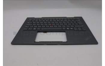 Lenovo 5M11R91483 C-Cover with keyboard, Bulgarian, Grey, Backlight, FingerPrint Reader, WWAN, UK