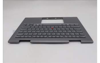 Lenovo 5M11R91491 C-Cover with keyboard, English, Grey, Backlight, FingerPrint Reader, WWAN, US