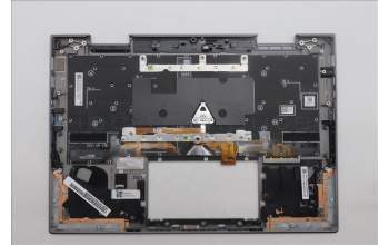 Lenovo 5M11R91505 C-Cover with keyboard, Hebrew, Grey, Backlight, FingerPrint Reader, WWAN, US