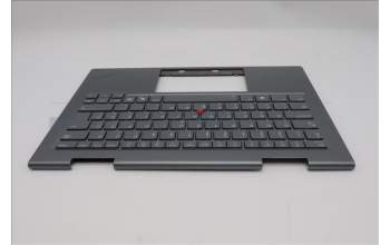 Lenovo 5M11R91508 C-Cover with keyboard, Hungarian, Grey, Backlight, FingerPrint Reader, WWAN, UK