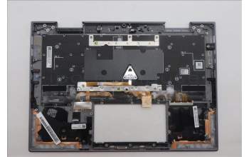 Lenovo 5M11R91511 C-Cover with keyboard, Italian, Grey, Backlight, FingerPrint Reader, WWAN, UK