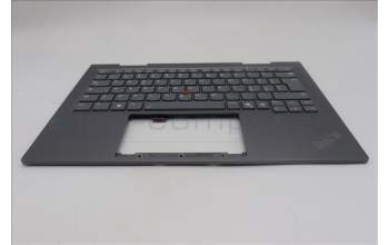 Lenovo 5M11R91511 C-Cover with keyboard, Italian, Grey, Backlight, FingerPrint Reader, WWAN, UK