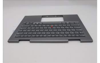 Lenovo 5M11R91527 C-Cover with keyboard, Russian, Grey, Backlight, FingerPrint Reader, WWAN, US