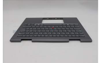 Lenovo 5M11R91536 C-Cover with keyboard, Switzerland, Grey, Backlight, FingerPrint Reader, WWAN, UK